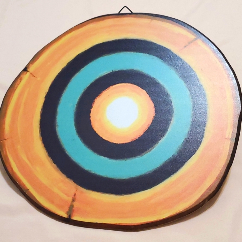 NWOT.  Yellow/Orange/Black Wall Decor